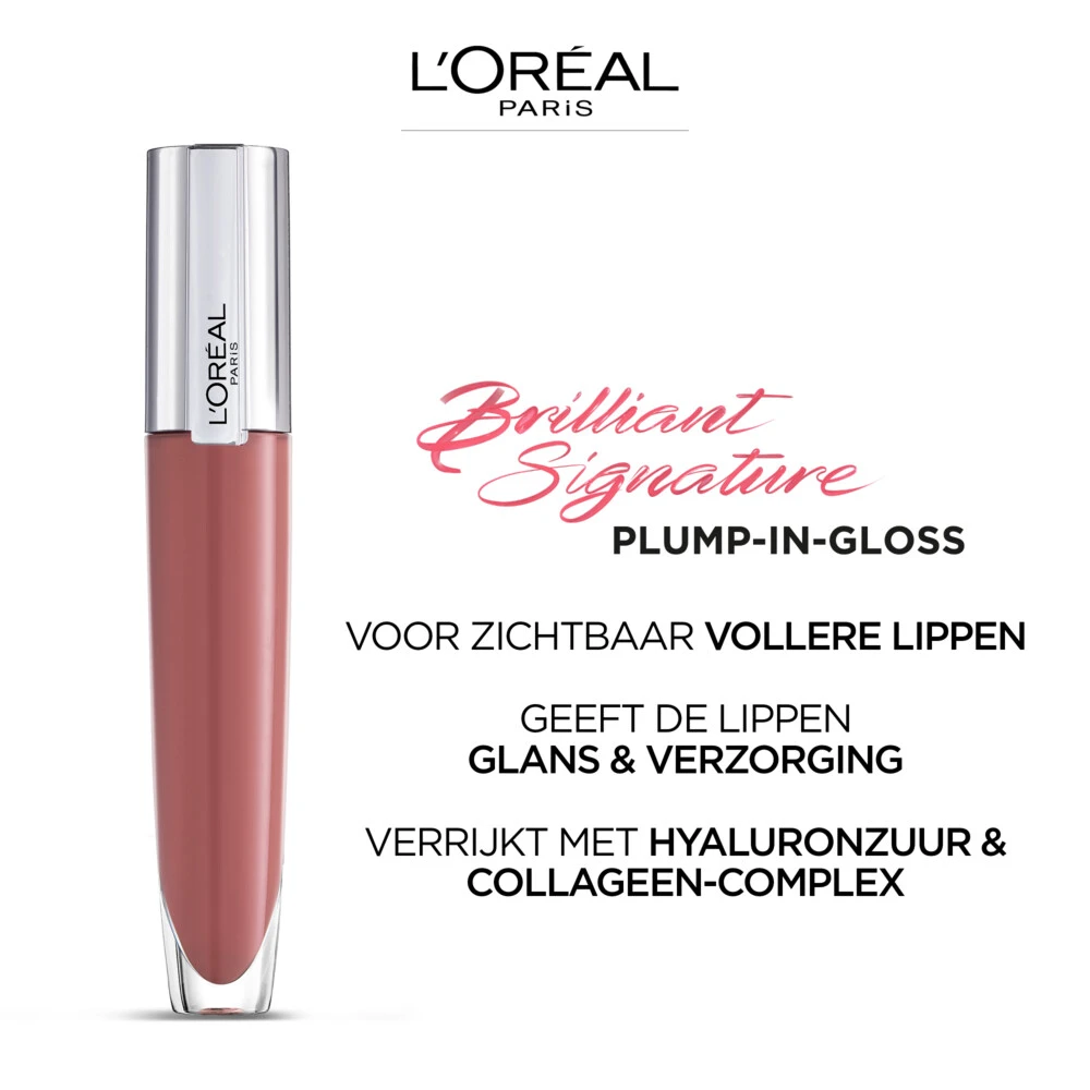 Lu0027Oréal Brilliant Signature Plump- in Gloss 404 Assert L'Oreal Lu0027Oréal Brilliant Signature Plump- In Gloss 404 Assert -Cosmetica Winkel 1029639 4