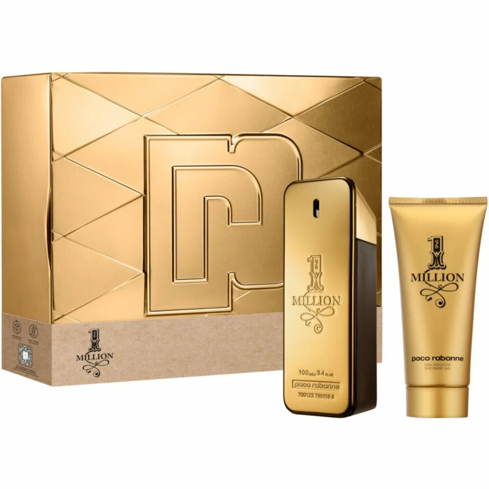 Paco Rabanne 1 Million Giftset Eau de Toilette 100 ml + Deo Spray 150 ml Paco Rabanne 1 Million Giftset Eau De Toilette 100 Ml + Deo Spray 150 Ml -Cosmetica Winkel 1042301