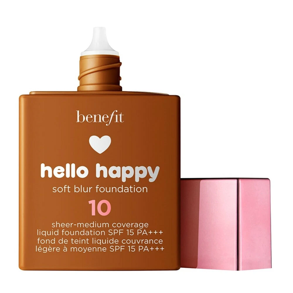 Benefit Hello Happy Soft Blur Foundation 10 Deep Warm Benefit Hello Happy Soft Blur Foundation 10 Deep Warm -Cosmetica Winkel 1044371