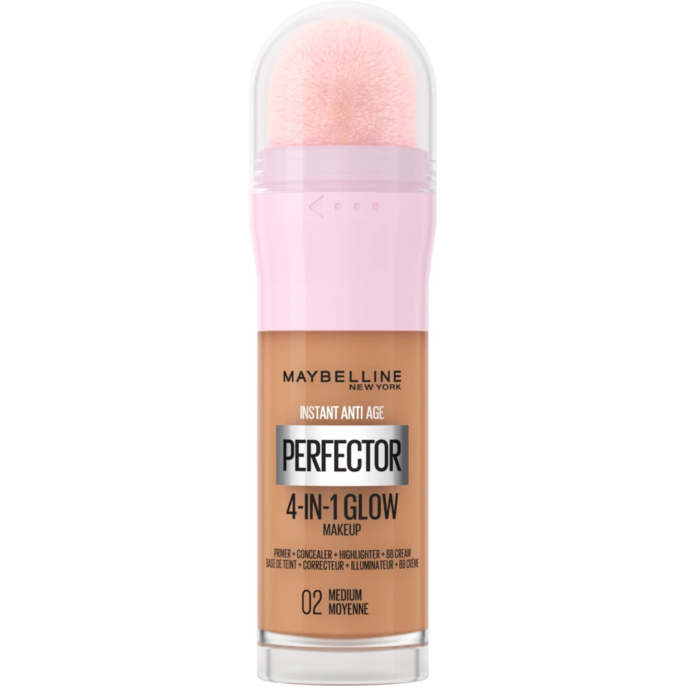 Maybelline Instant Anti-Age Perfector 4-in-1 Glow Medium - Primer, Concealer, Highlighter en BB-Cream in één Maybelline Instant Anti-Age Perfector 4-in-1 Glow Medium - Primer, Concealer, Highlighter En BB-Cream In één -Cosmetica Winkel 1050974