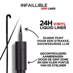 L'Oreal Lu0027Oréal Infaillible Grip 24H Vinyl Liquid Eyeliner Zwart -Cosmetica Winkel 1071944 2