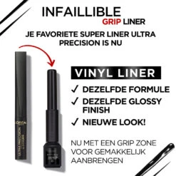L'Oreal Lu0027Oréal Infaillible Grip 24H Vinyl Liquid Eyeliner Zwart -Cosmetica Winkel 1071944 4