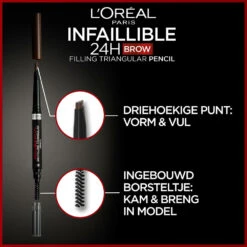 L'Oreal Lu0027Oréal 24H Brow Filling Triangular Pencil 5.23 Auburn 4 L'Oreal Lu0027Oréal 24H Brow Filling Triangular Pencil 5.23 Auburn -Cosmetica Winkel 1071952 3