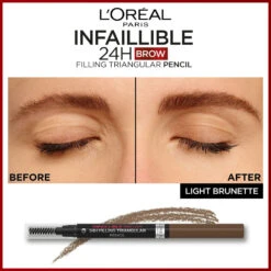 L'Oreal Lu0027Oréal 24H Brow Filling Triangular Pencil 5.0 Light Brunette -Cosmetica Winkel 1071954 4