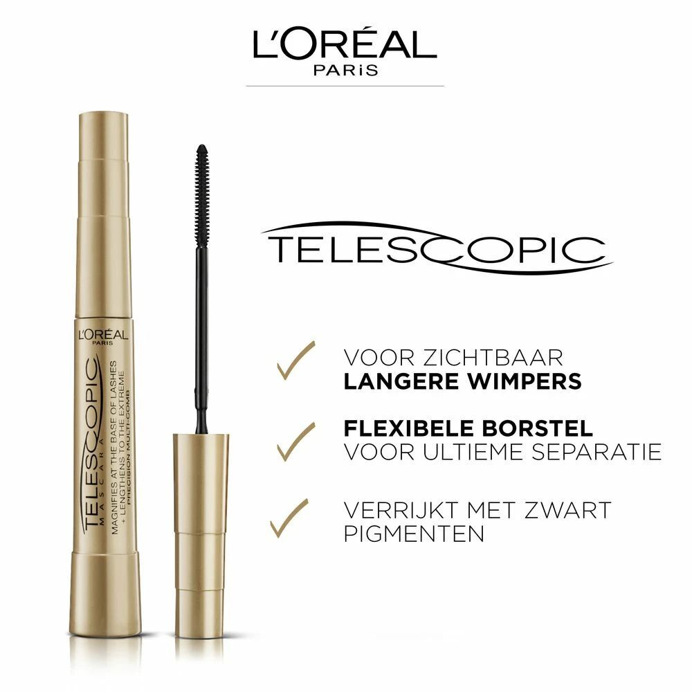 Lu0027Oréal Telescopic Black Mascara L'Oreal Lu0027Oréal Telescopic Black Mascara -Cosmetica Winkel 969158 2