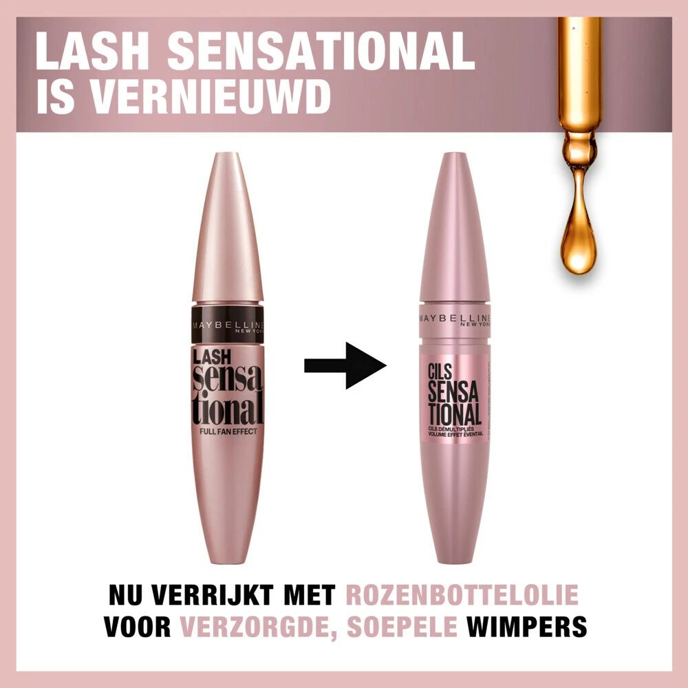 Maybelline Lash Sensational Intense Zwart Mascara Maybelline Lash Sensational Intense Zwart Mascara -Cosmetica Winkel 974011 2
